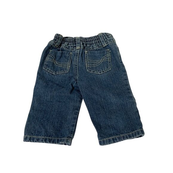 US Polo Assn Infant Baby Size 6 9 Months Pull On Jeans Denim Blue - Picture 3 of 3